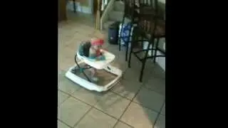 Viviann Jane in the walker! Favorite moments with MiMi Haley!! 6 months old and starting to walk.