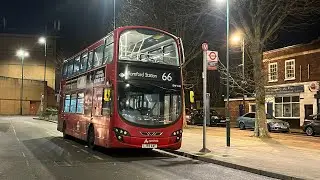 FRV. London Bus Route 66: Romford Station - Leytonstone Wright Gemini 2 DB300 DW245 (LJ09AAF)