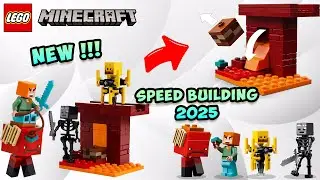 LEGO Minecraft The Nether Lava Battle (#21266) | Speed Build & Review 2025