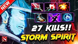 Dota 2 STORM SPIRIT Gameplay | x27 Kills!! Storm Spirit DOTA 2 Carry Build Pro Gameplay 7.39