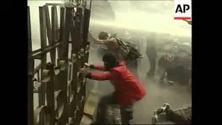 Water cannons used to disperse protests against constitutional changes