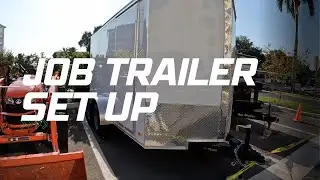 6x12 Job Trailer Set up