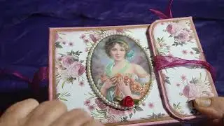 mini album photos style vintage médaillons