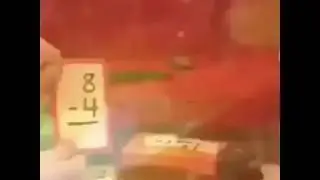 8-4=4 stupid puppet thing