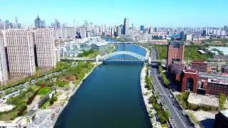 Aerial photography of Tianjin - aerial photography of Haihe River  DJI mini2航拍天津-航拍海河