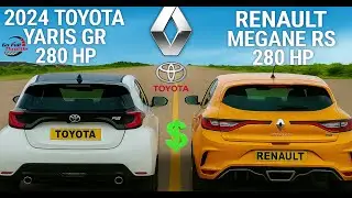 💰 $44K vs $28K Hot Hatch War 🔥 GR Yaris 280 HP vs Megane RS 280 HP &ndash; Rally AWD vs FWD Track Beast!
