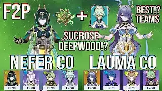 🔥 Лучшая команда F2P? | Nefer & Lauma C0 доминируют в Spiral Abyss 12 | Genshin Impact