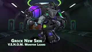 Grock new skin V.E.N.O.M Monitor lizard Mobile legends : Bang Bang!