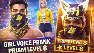 GIRL VOICE PRANK 😱 | PRIME LEVEL 8 PLAYER REACTION | FREE FIRE FUNNY MOMENTS