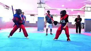 Arnis Laban - padded stick sparring catsclaw training