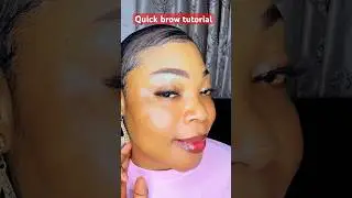 Quick and simple brow tutorial