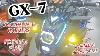 GX-7 Electric Ebike change new harness and fairing 