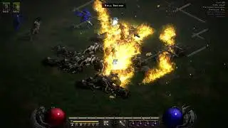 Diablo 2 Resurrected HC Hell Act 5 Merc Crowd Control cows gloom lawbringer delirium