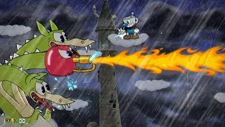 Cuphead - Grim Matchstick No Damage Boss Fight