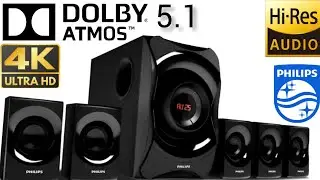 Philips home theater 5.1| dolby atoms 120watts speakers #youtube #hometheater# #speaker#dolbyatmos