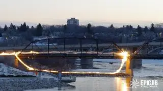 Saskatoon Traffic Bridge Demolition North Span February 7/2016
