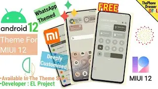 Android 12 THEME FOR MIUI 12|Xiaomi Devices |BY EL PROJECT...