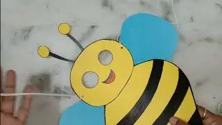 How to make honeybee mask / Honeybee mask making idea