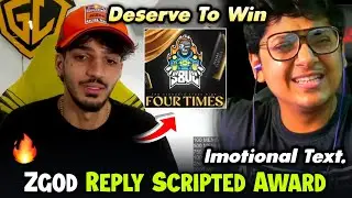 Zgod on eSports Award* SCRIPTED*😱 Godl Congrats S8UL❤️ Mortal Imotional On Thug🥹