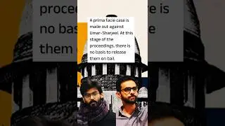 No Bail to Umar Khalid & Sharjeel Imam | Supreme Court #shorts #shortvideo