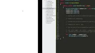 The ArrayList Class