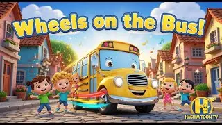Wheels on the Bus + More Nursery Rhymes & Kids Songs | HASHIM TOON TV