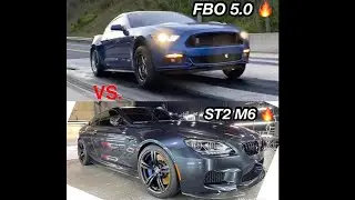 Twin Turbo BMW M6 vs All motor 5.0 MUSTANG