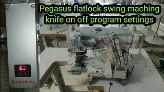 Pegasus flatlock knife on off program settings/Pegasus W3600P flatlock UT knife off on-HSING GD-60