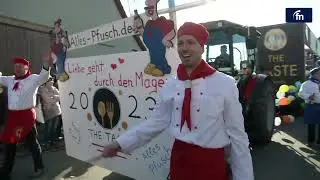 Besucheransturm beim Faschingsumzug in Assamstadt - by Fränkische Nachrichten