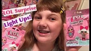 NEW L.O.L. Surprise Light Ups LOL Doll Blind Bags with Glow in the Dark Stickers &ndash; Unboxing & Review