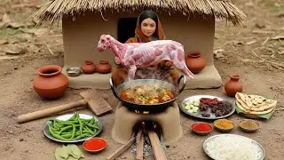 Miniature Women Cooking Whole Mutton 🥩 Recipe ASMR 🤤 | Indian Village Tiny Kitchen Story #cooking 