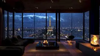 Chill Night Piano Vibes 🌃 Cozy Apartment with Relaxing Piano Music for Stress Relief & Deep Sleep