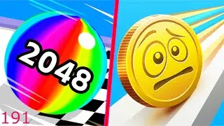 Ball Run 2048 Vs Coin Rush - Android iOS Gameplay Walkthrough - Mobile Games - 191