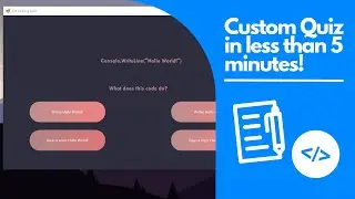 Quiz Application using C# - Update video!