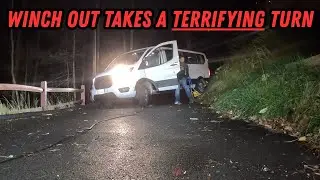 Transit Van Winch Out Takes A TERRIFYING Turn