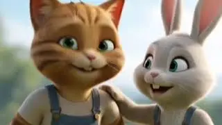 Title:🐰🐱🐭 Bunny, Cat & Mouse&rsquo;s Friendly Adventure | 1 Min 11 Sec 3D Kids Story | Pinky Cartoon