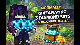 normally giveaway 3 diamond sets in minecraft server block fun