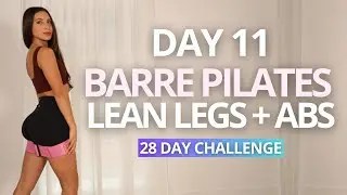 Get Long LEAN Legs & Abs with This Pilates Barre Workout | Day 11 Mind Body Challenge