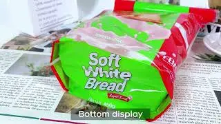 Custom Printed Greaseproof Plastic Bakery Bread Packaging Bags With Logo