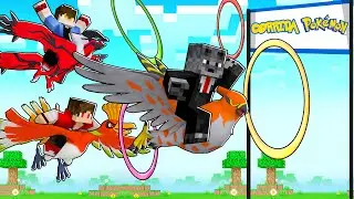 NOVA CORRIDA de POKEMON VOADOR com ARMADILHAS de LENDÁRIOS no MINECRAFT