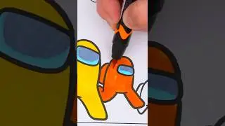 Coloring Among Us #amongus #coloring #art