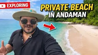 Exploring an Untouched Private Beach in Andaman 😳 | Hidden Paradise#Andaman#AndamanNicobar#Private