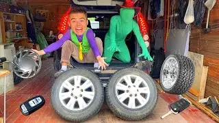 Mr. Joe on Camaro & Green Man on Opel Found Car Key & Sports Audi for RACING 13+