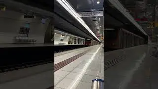 1st generation train departing from the station | Athens Transit #viralvideo #athensmetro #ad