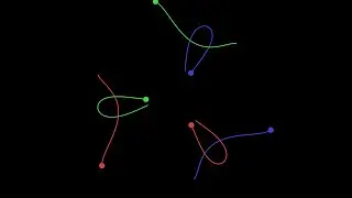 Concentric, Counter-rotating Triangles of Point Masses | The N-Body Problem | Physics Simulations