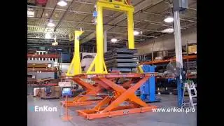 Enkon Ball Screw Scissor Lift for Motor Grade Assembly
