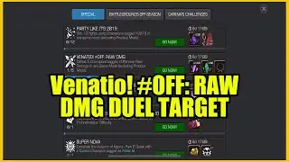 Venatio Off: Raw DMG Duel Target MCOC