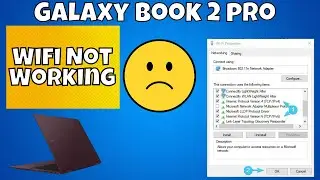 Galaxy book 2 pro Wifi Not Working