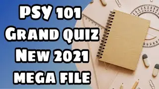 PSY 101 Grand quiz 2021 / Correct solution / VU grand quiz