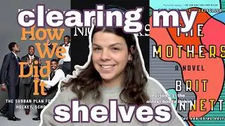 the oldest books on my tbr | clearing my shelves